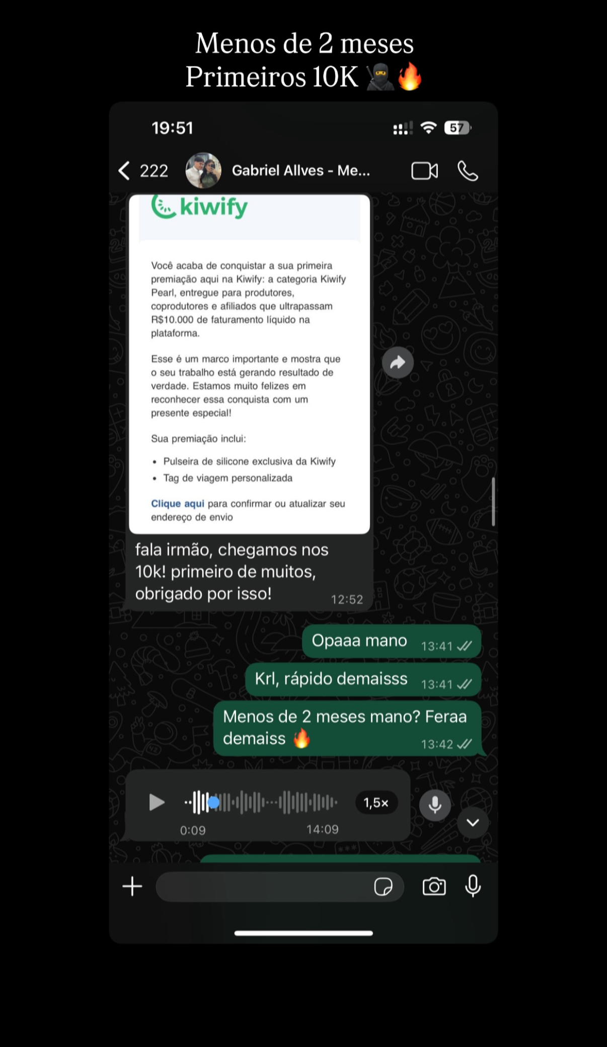 Depoimento aluno
