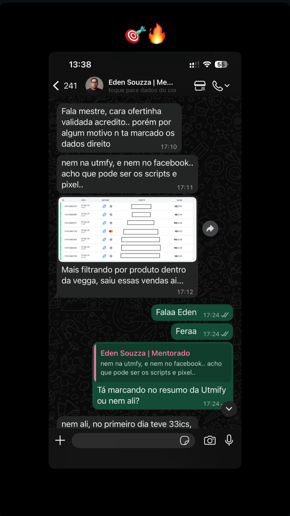 Depoimento aluno