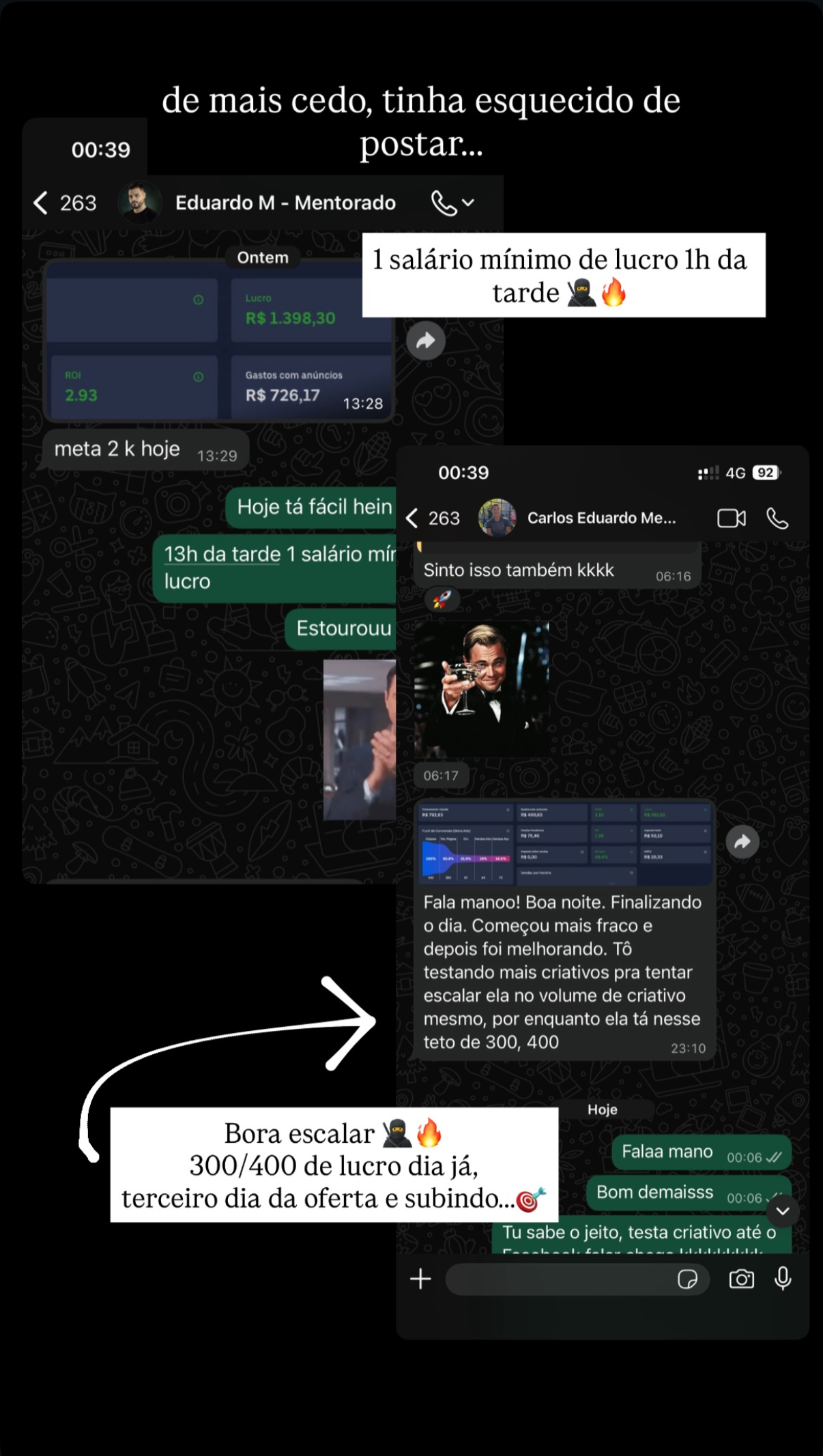 Depoimento aluno