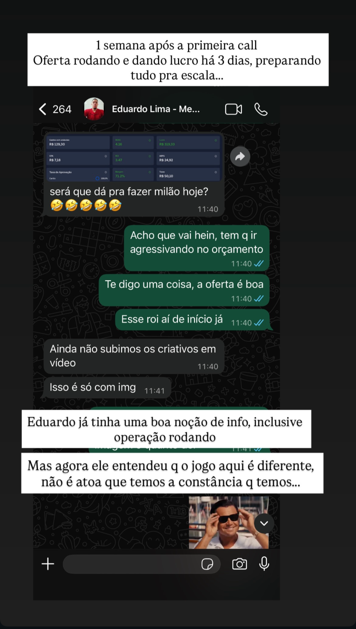 Depoimento aluno