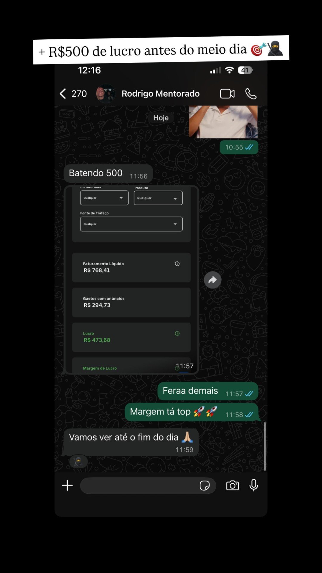 Depoimento aluno