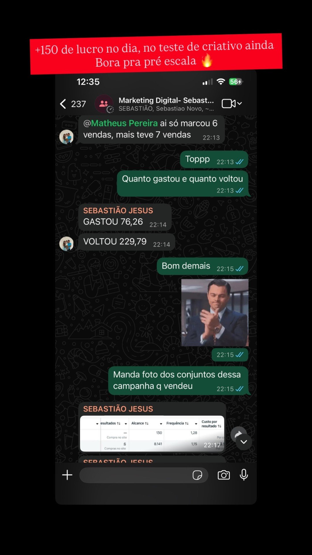 Depoimento aluno