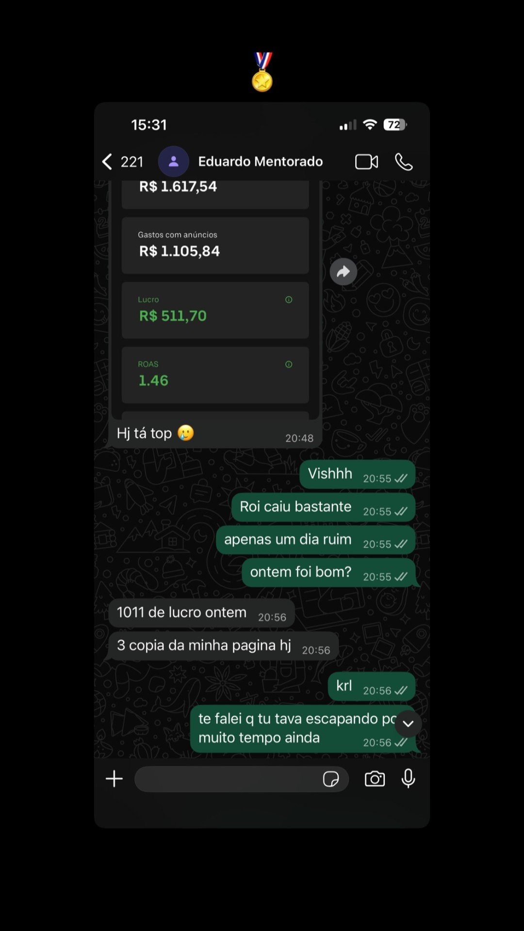 Depoimento aluno